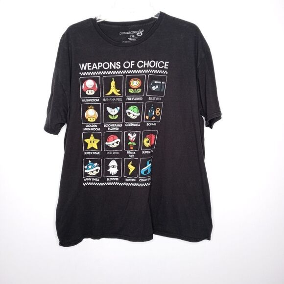 MarioKart 8 black graphic tee size 2XL - Picture 1 of 4